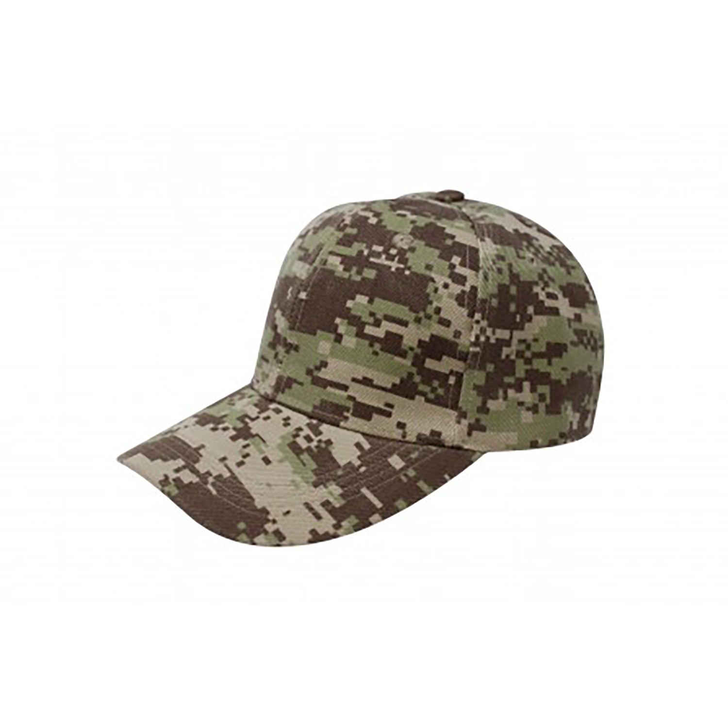 Pack of 6 Plain Baseball Caps Adjustable Casual Style (Camo Khaki)