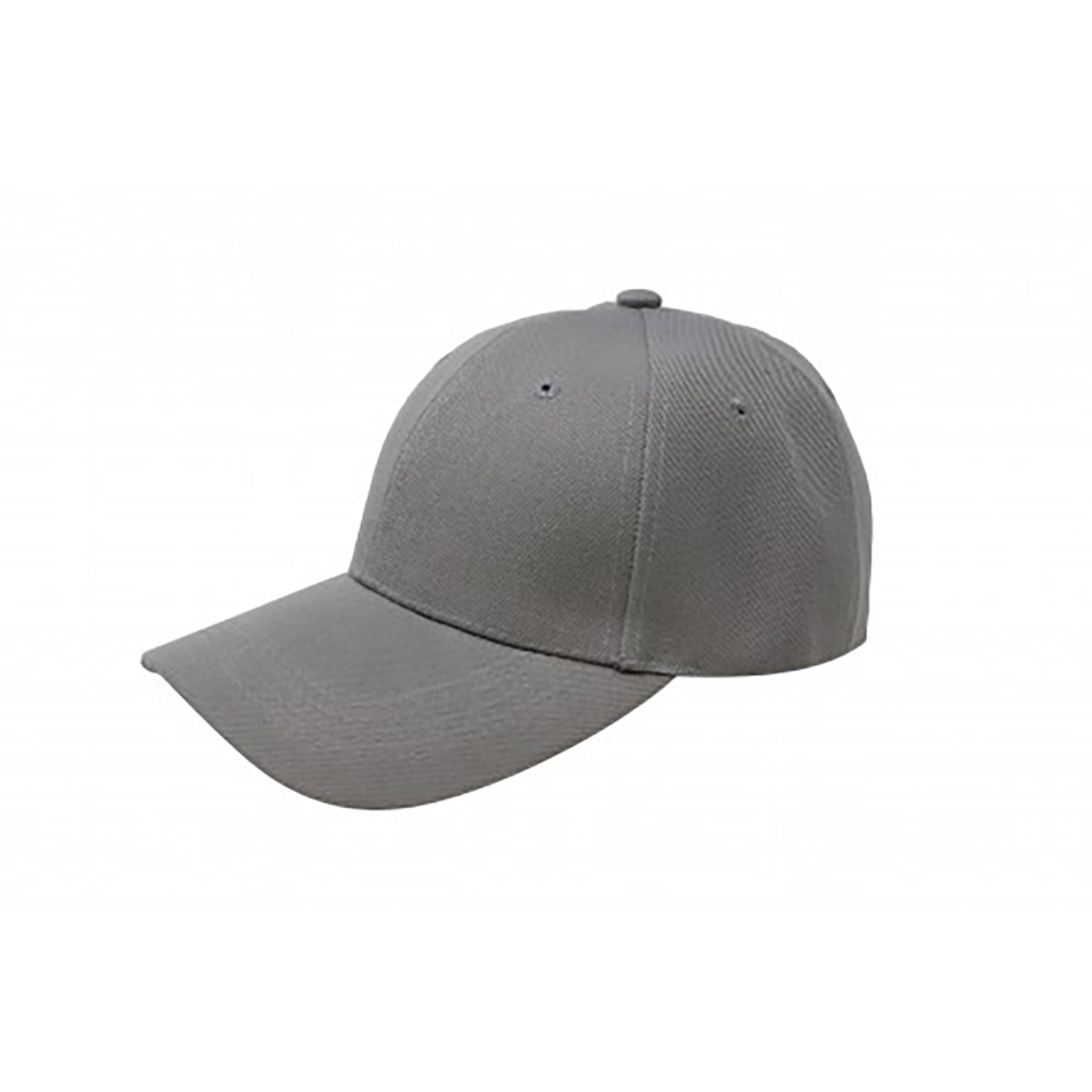 Pack of 6 Plain Baseball Caps Adjustable Casual Style (Grey)