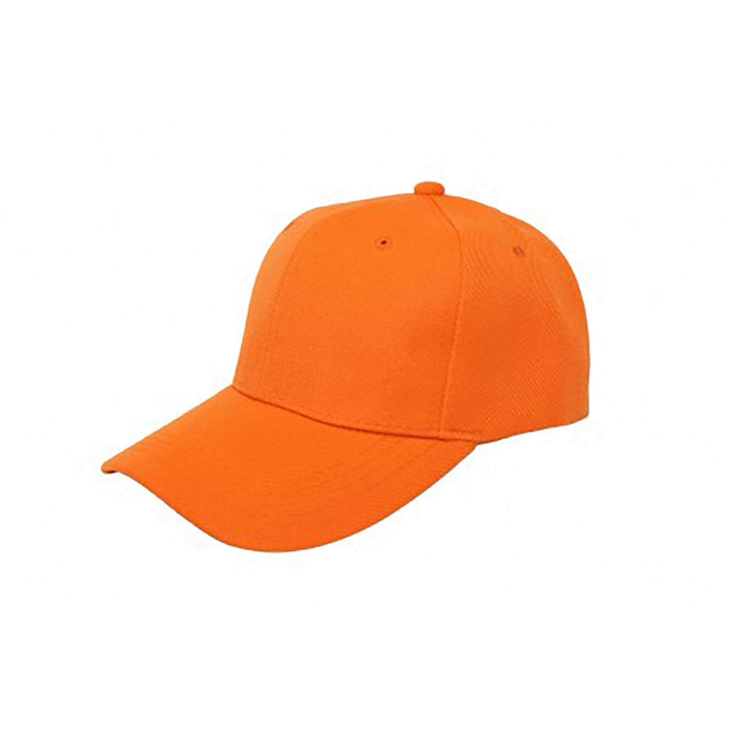 Pack of 6 Plain Baseball Caps Adjustable Casual Style (Orange)