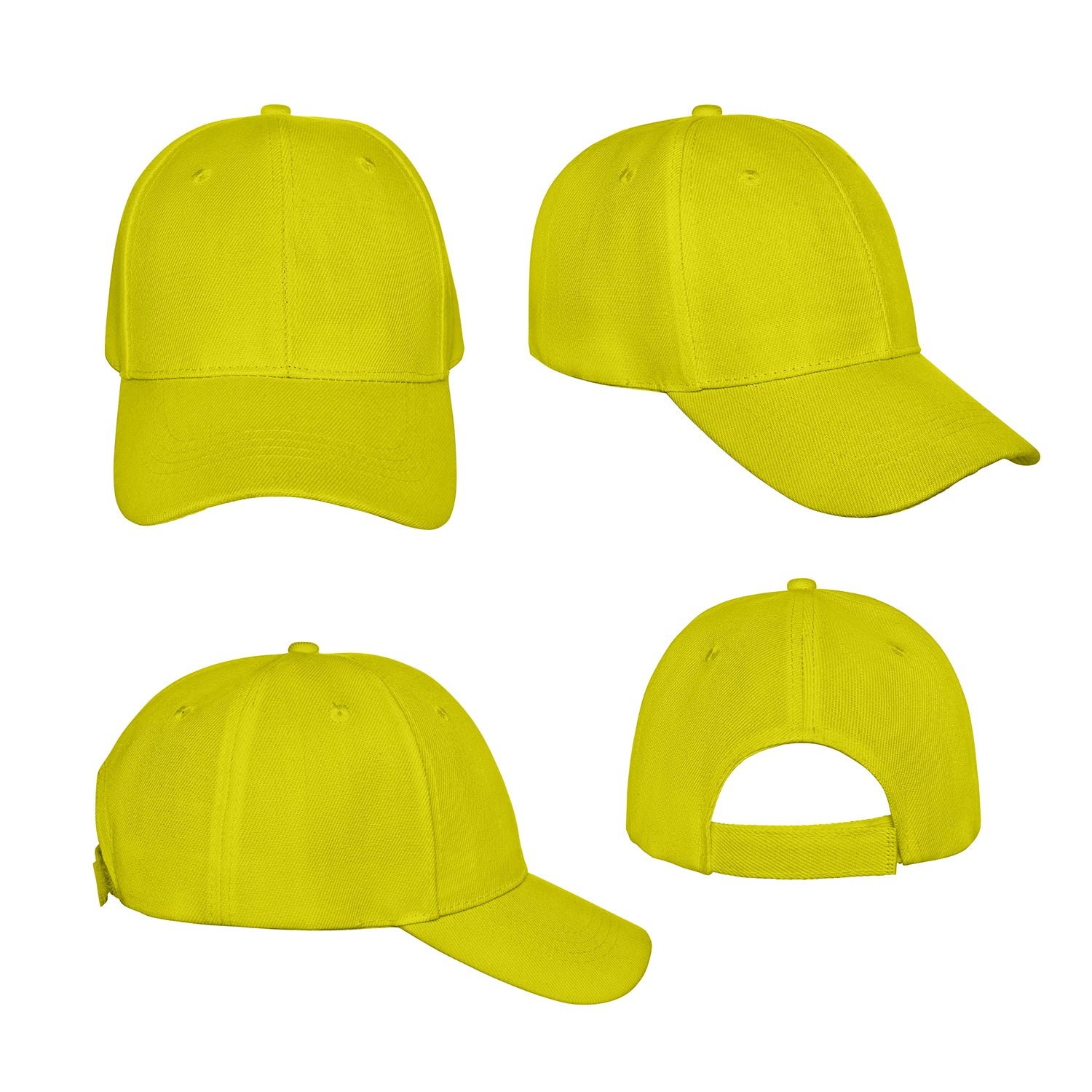 Pack of 18 Baseball Caps Adjustable Casual Style