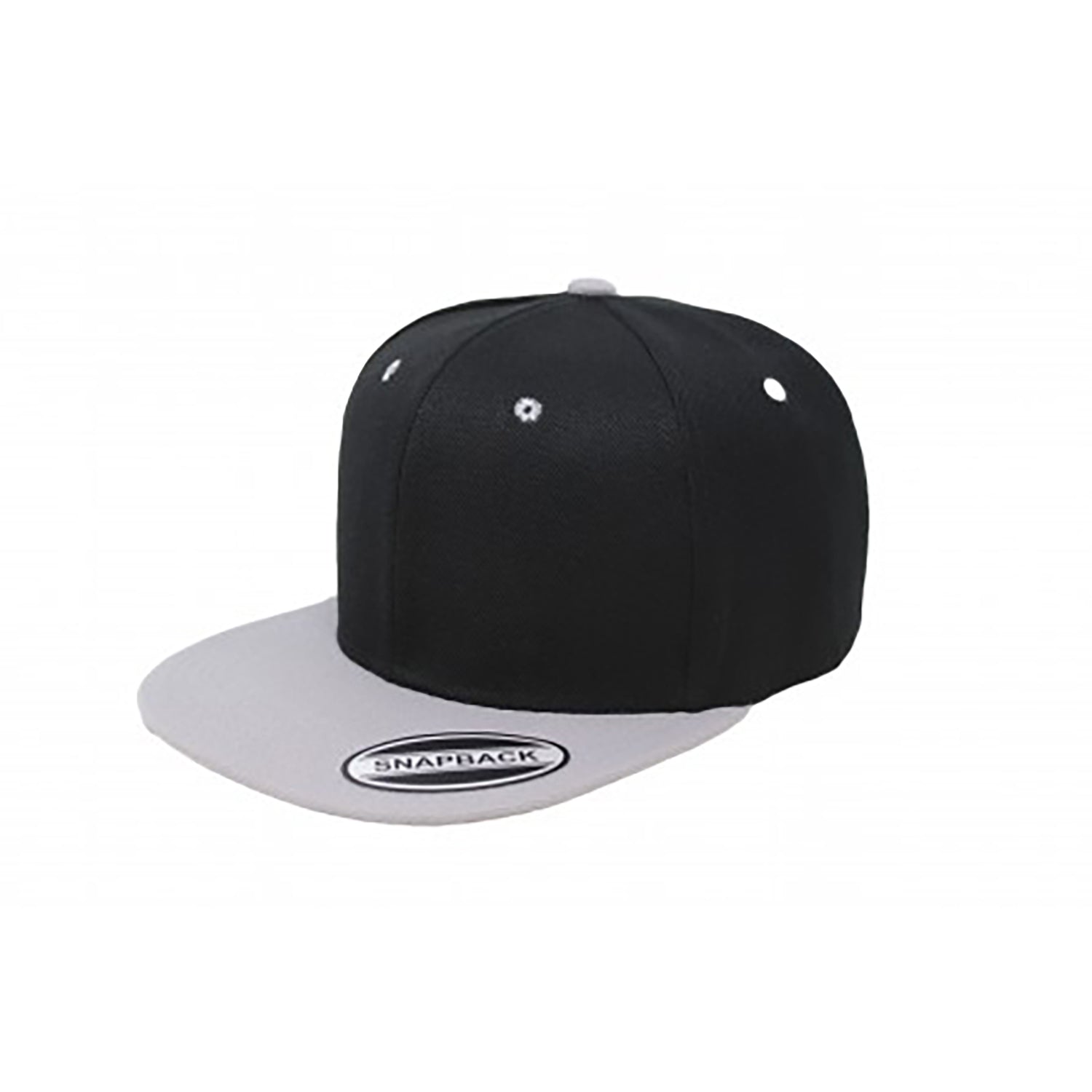 30 Pack Snapback Flat Brim Cap Hats Adjustable (Black & Grey)