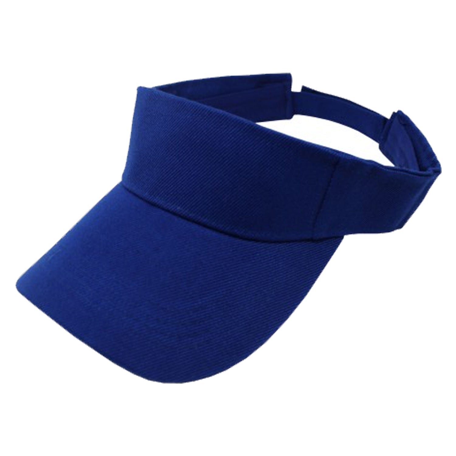 6 Pack Sun Visor Athletic Wear Adjustable Cap Hats (Blue)