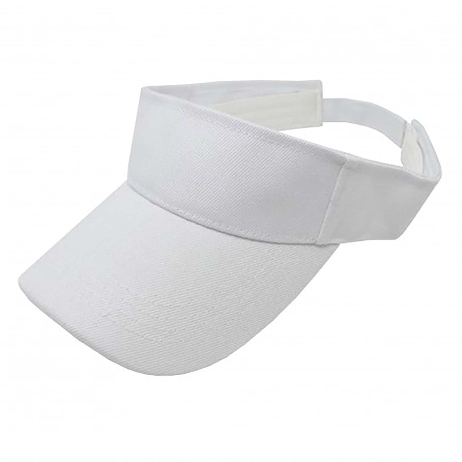 18 Pack Adjustable Sun Visor Caps Athletic Wear (White)