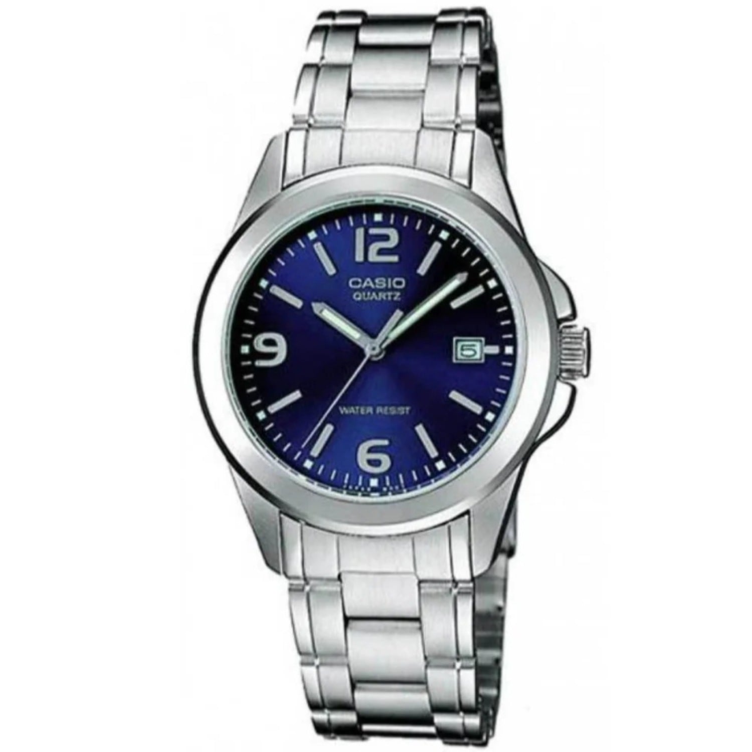 Casio WomenÕs Blue Dial Stainless Steel Bracelet Watch - Casio_LTP_1215A_2A