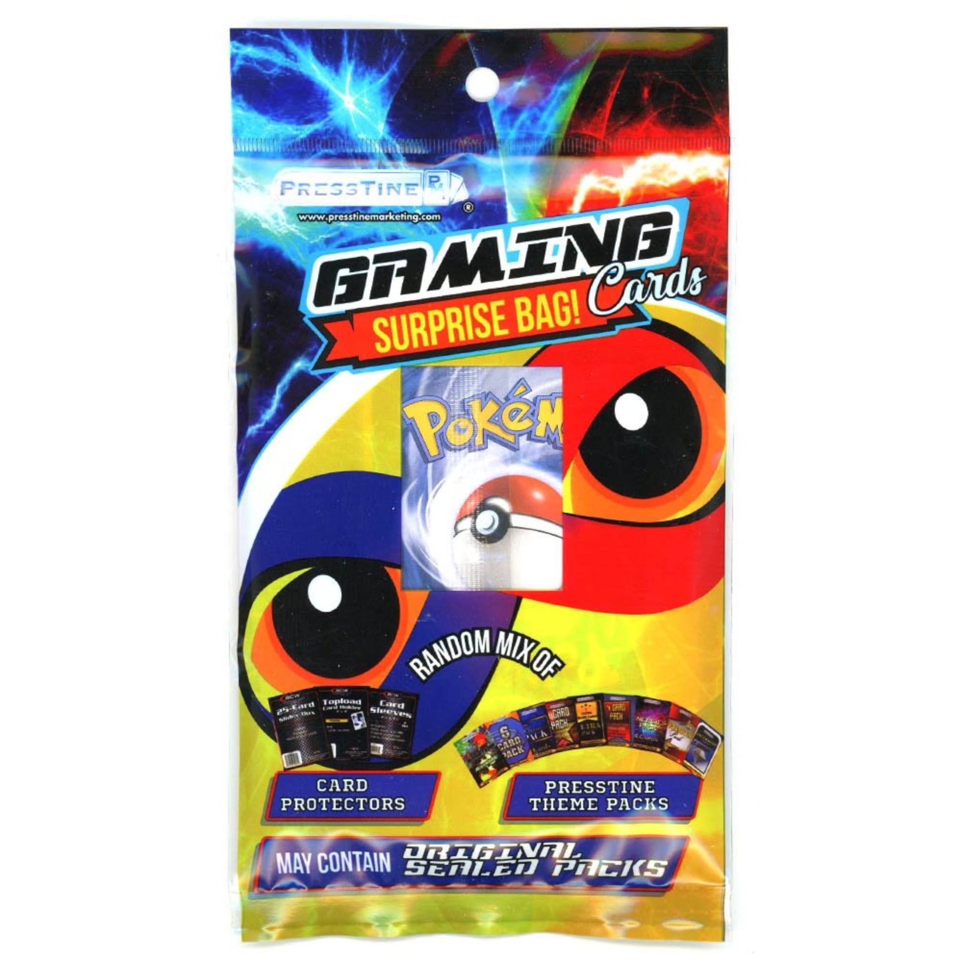Presstine Pokemon Surprise Bag Trading Cards Mystery Pack