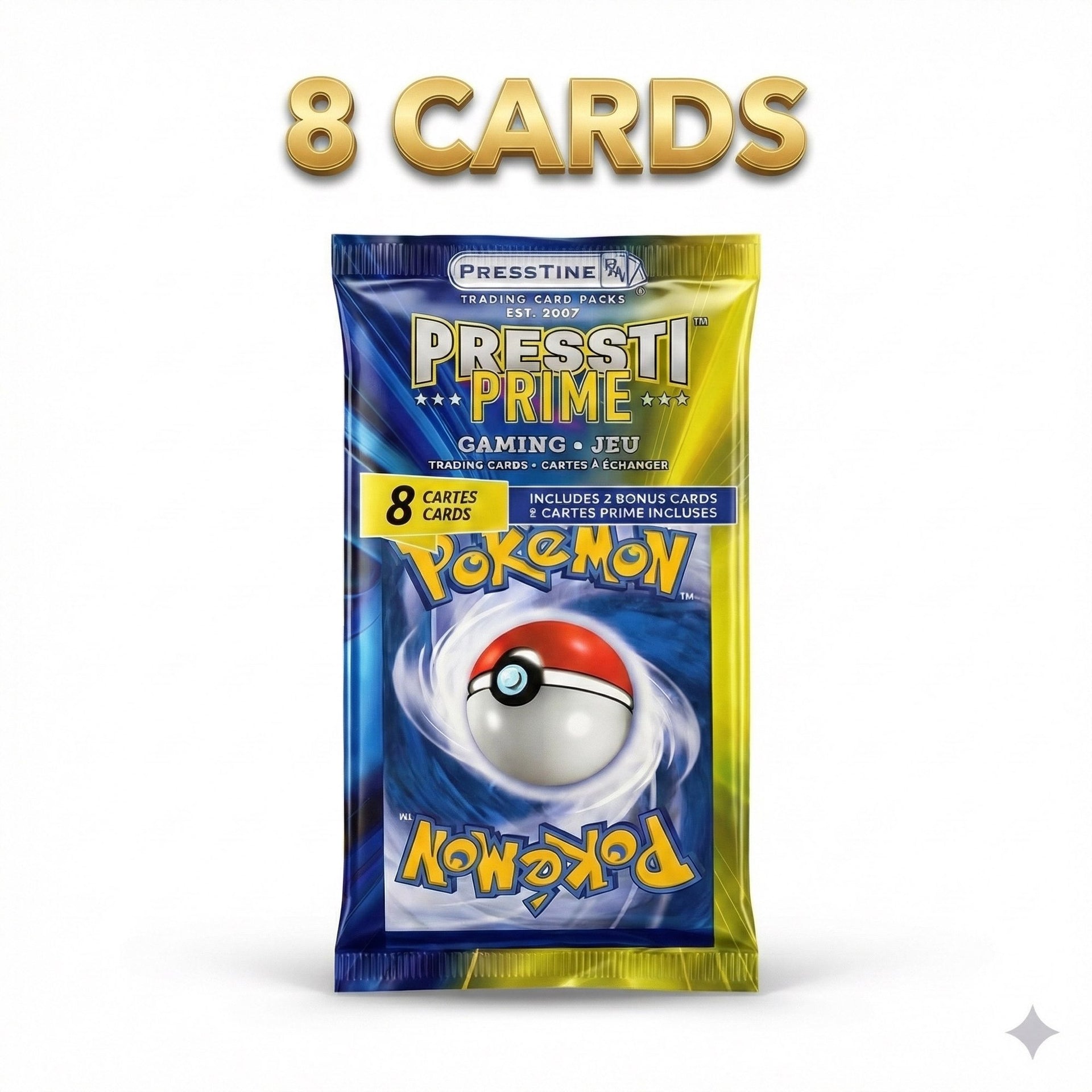 Presstine Pokemon Presstiprime 8-Card Trading Card Pack