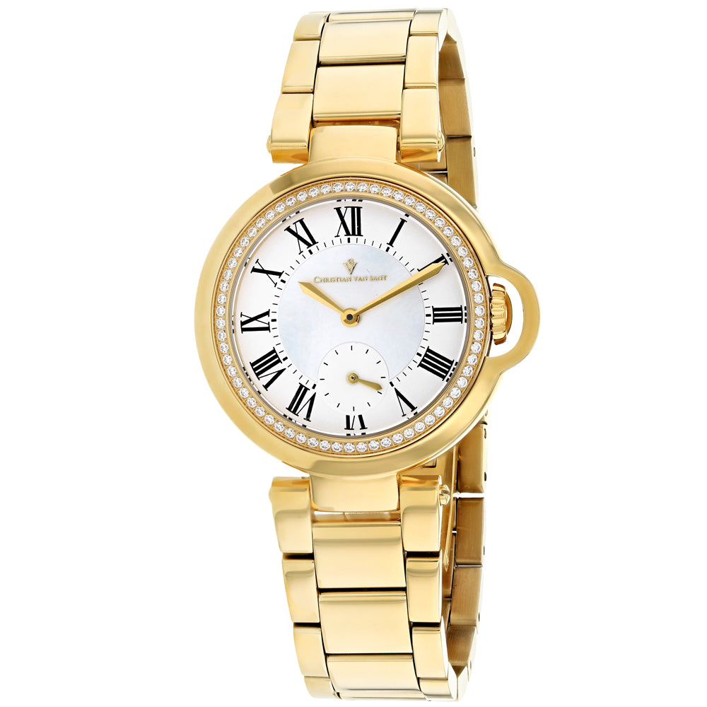 Christian Van Sant Women's Cybele White mother of pearl Dial Watch - CV0231