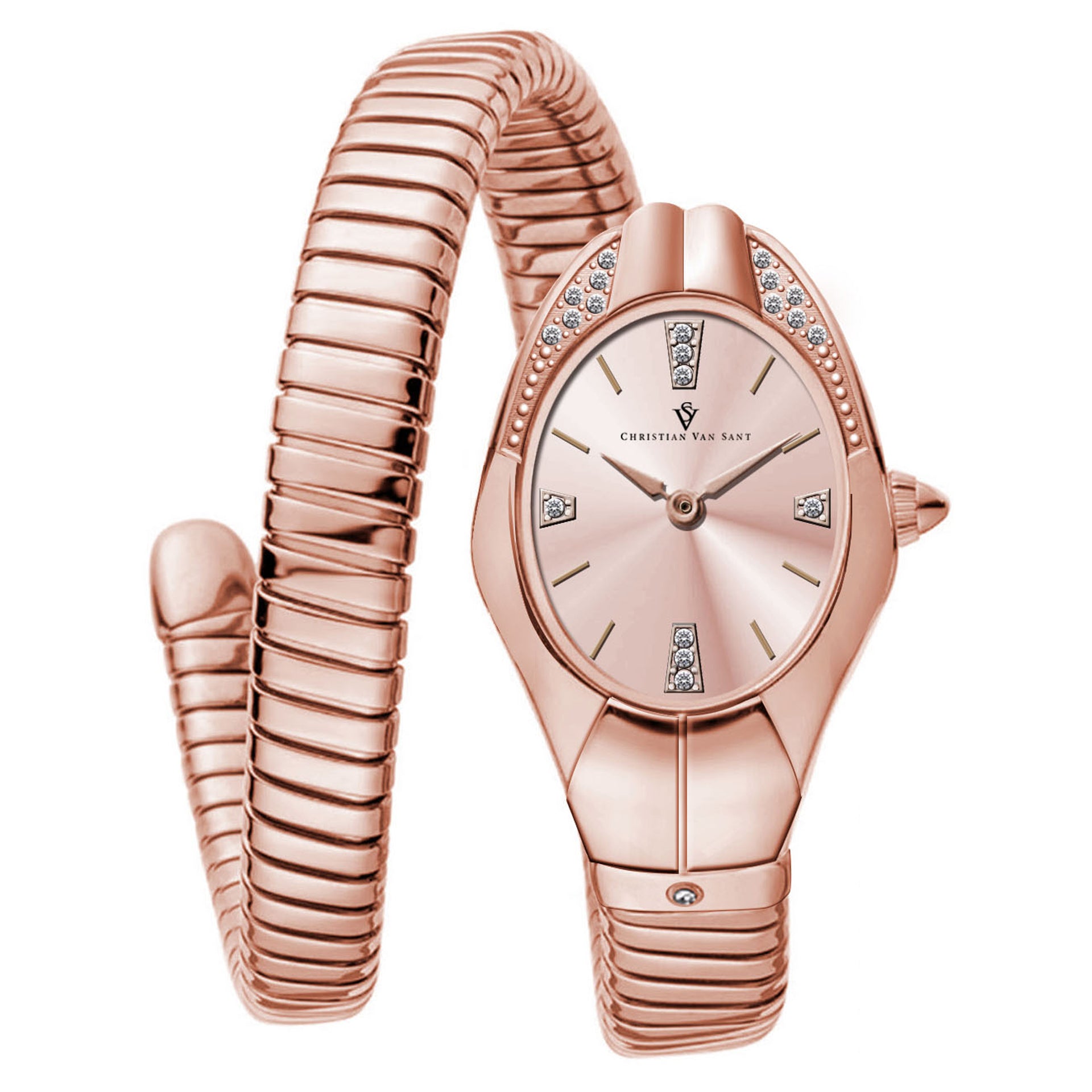 Christian Van Sant Women's Naga Rose Gold Dial Watch - CV0889