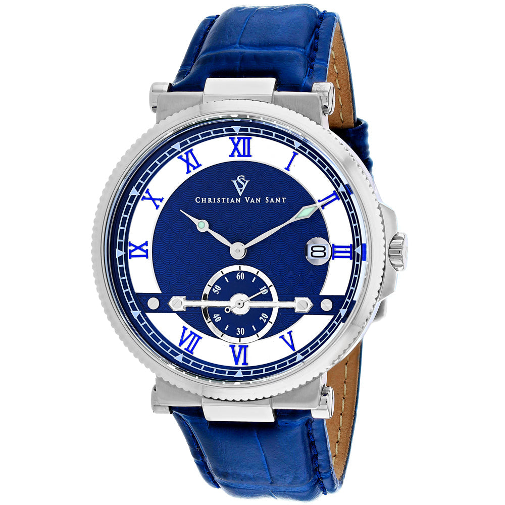 Christian Van Sant Men's Clepsydra Blue Dial Watch