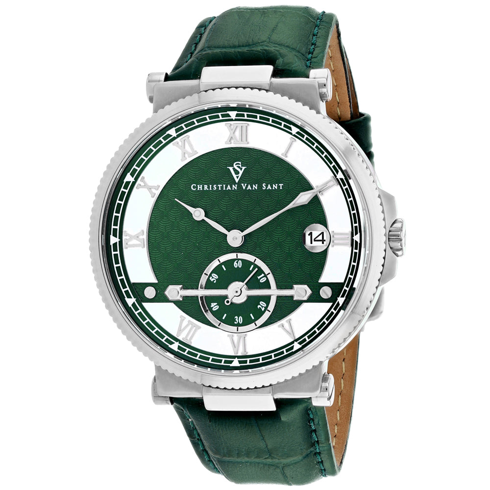 Christian Van Sant Men's Clepsydra Green Dial Watch - CV1701