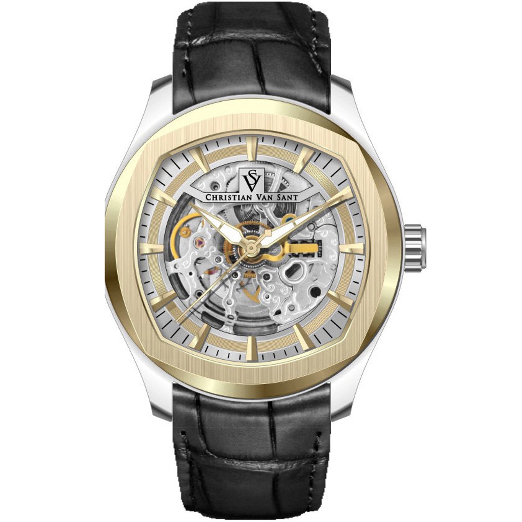 Christian Van Sant Men's Romeo Gold Dial Watch - CV9502