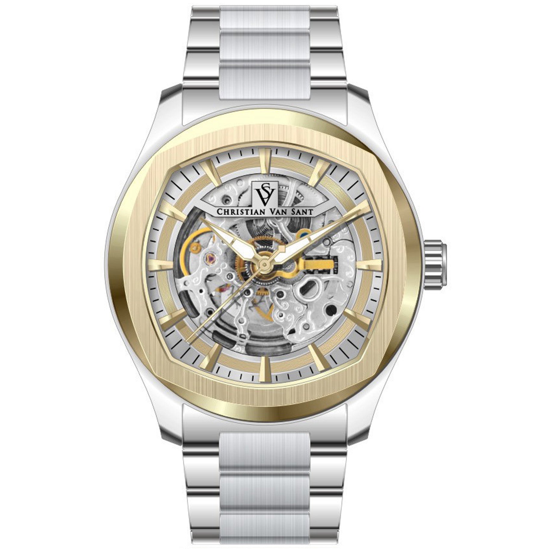 Christian Van Sant Men's Romeo Gold Dial Watch - CV9505