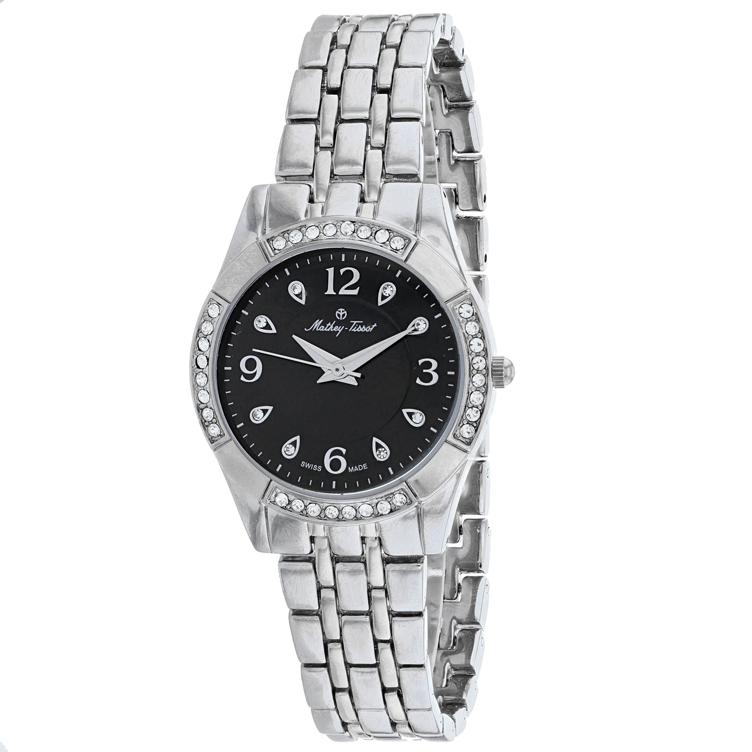 Mathey Tissot Women's FLEURY 2568 Black Dial Watch - D2568AN