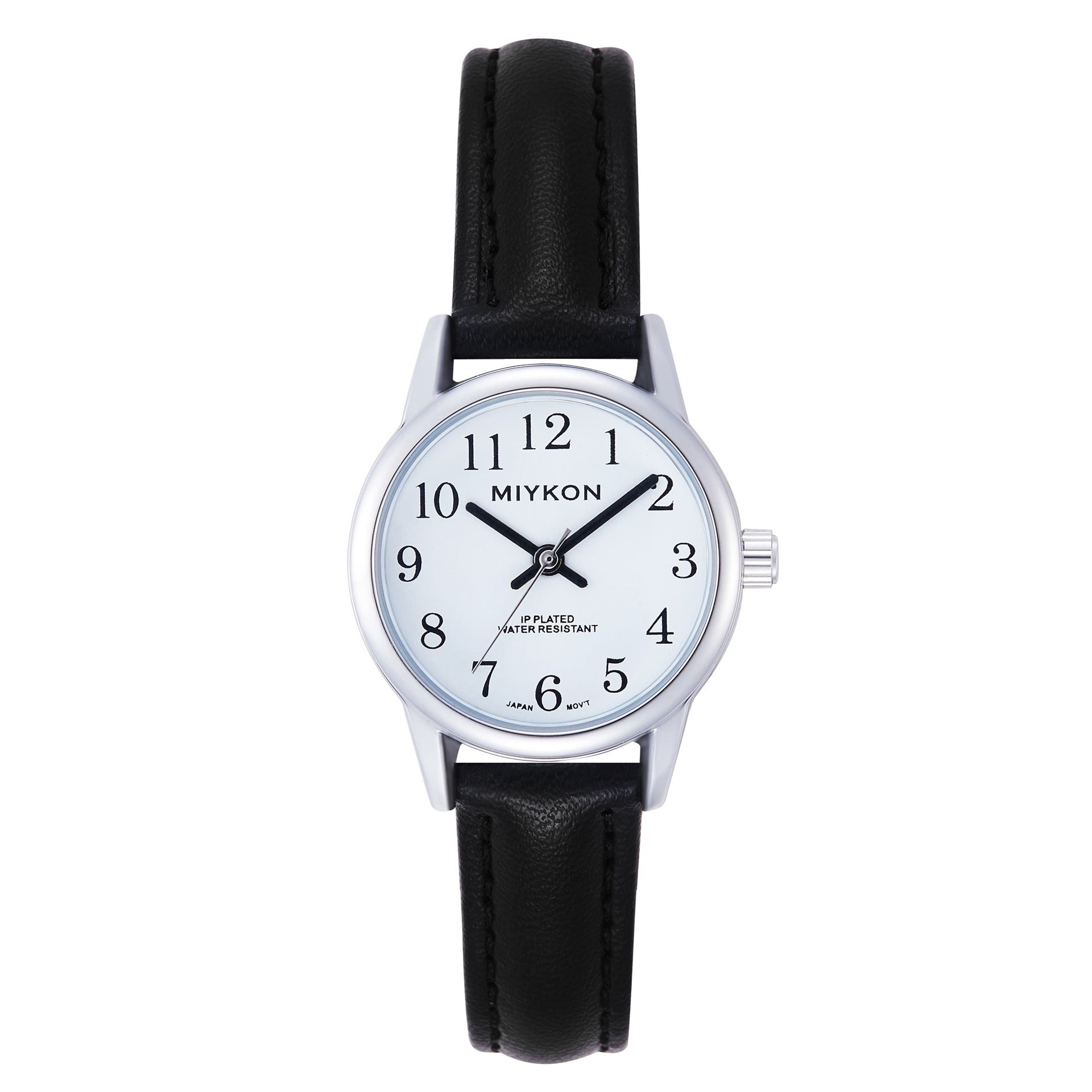 Miykon WomenÕs Seiko Quartz Analog Watch with Genuine Leather Strap Water Resistant