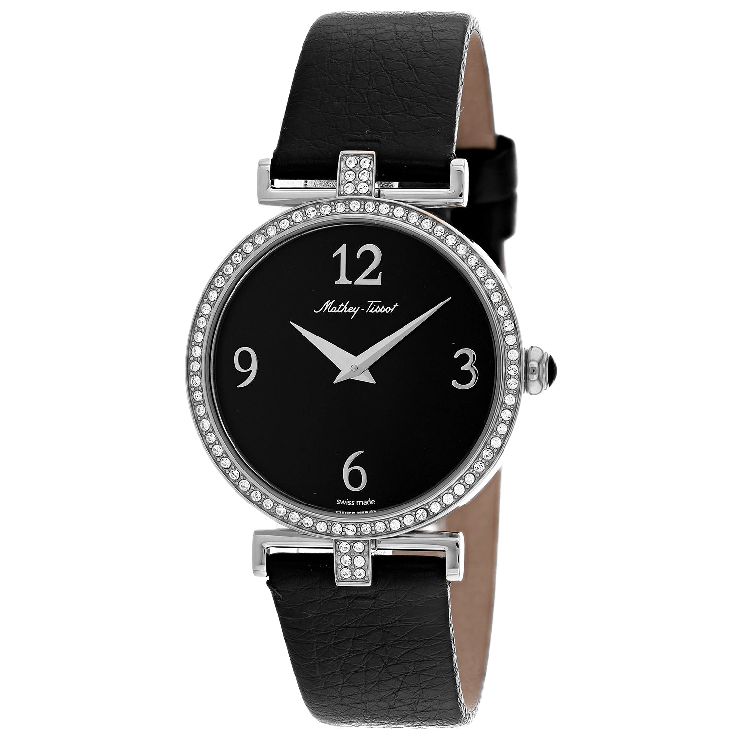 Mathey Tissot Women's Gaia Black Dial Watch - D587QAN