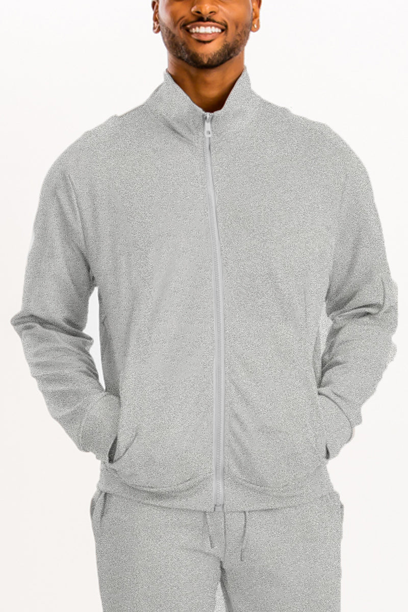 Essential Basic Plain Solid Track Jacket