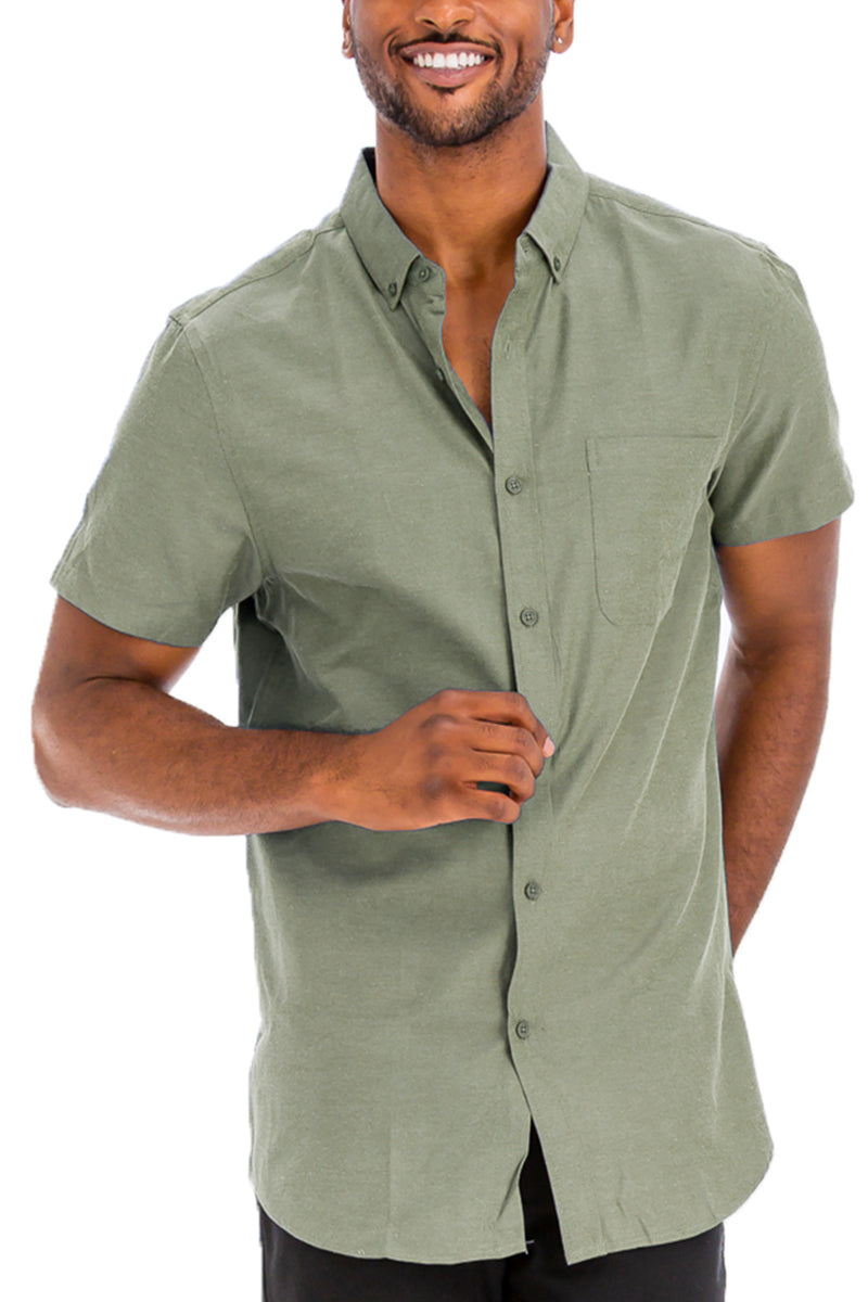 SIGNATURE SHORT SLEEVE BUTTON DOWN SHIRT