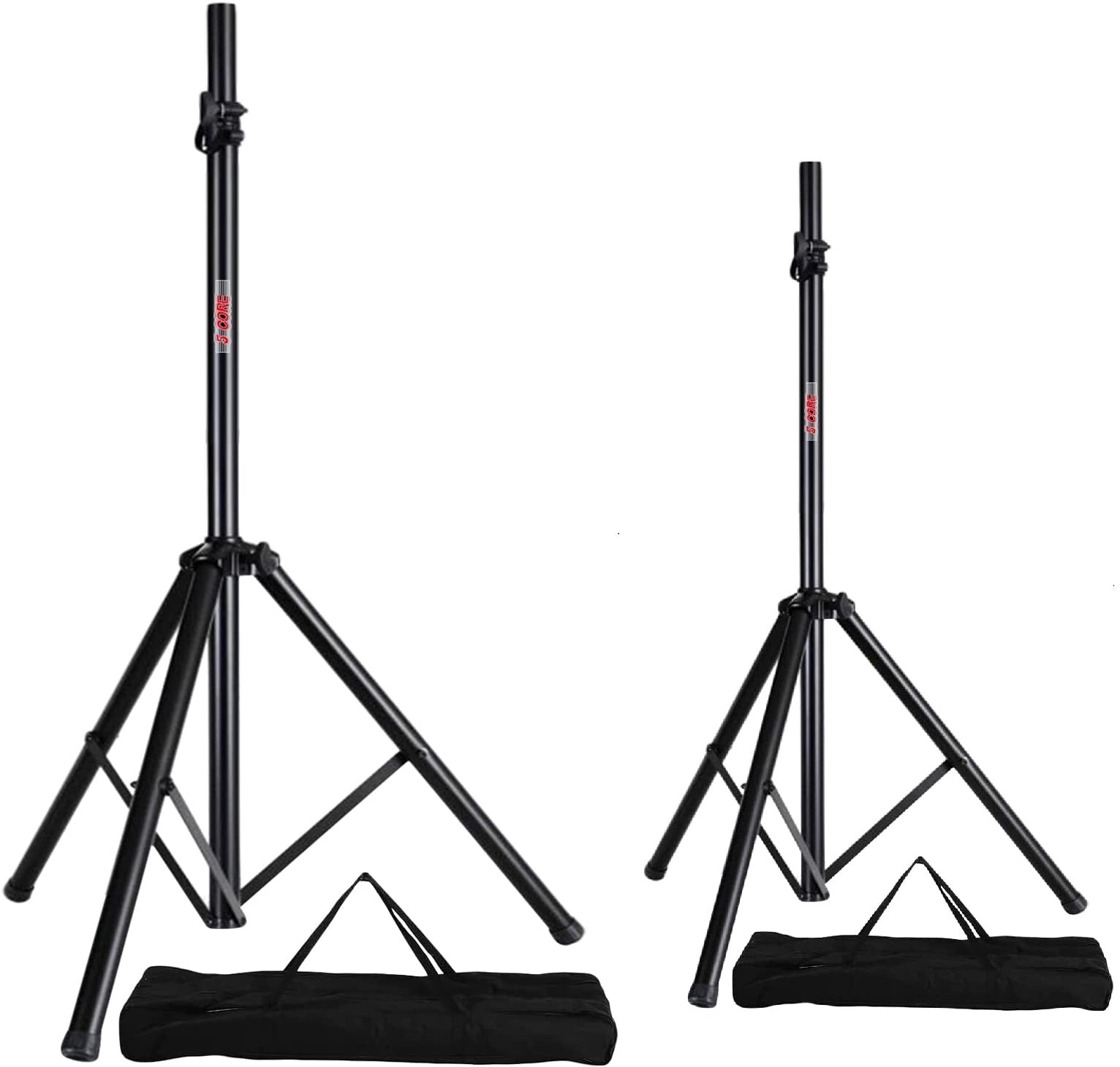 2 Pieces PA Speaker Stands Adjustable Height  DJ Tripod