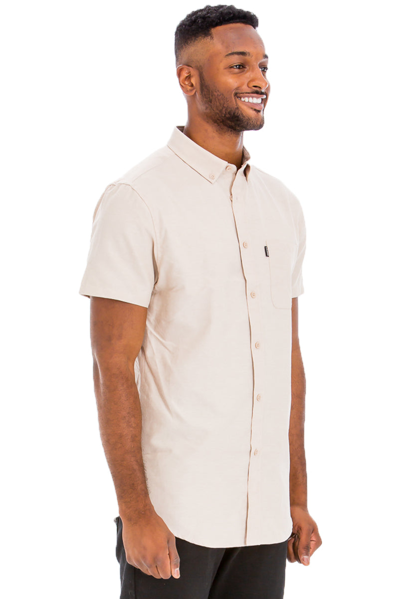 SHORT SLEEVE BUTTON DOWN SHIRT