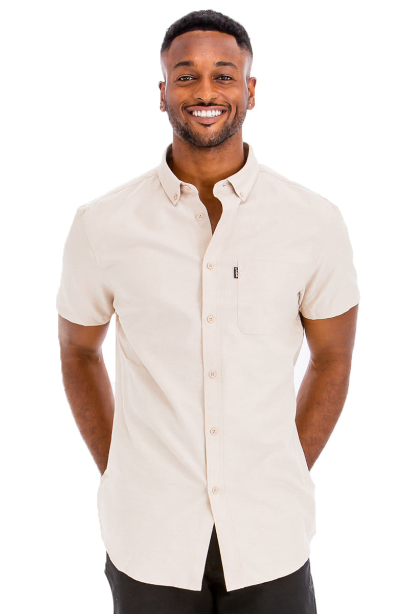 SHORT SLEEVE BUTTON DOWN SHIRT