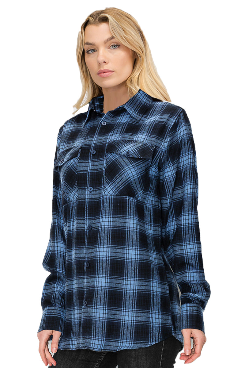 Oversize Boyfriend Plaid Checkered Flannel