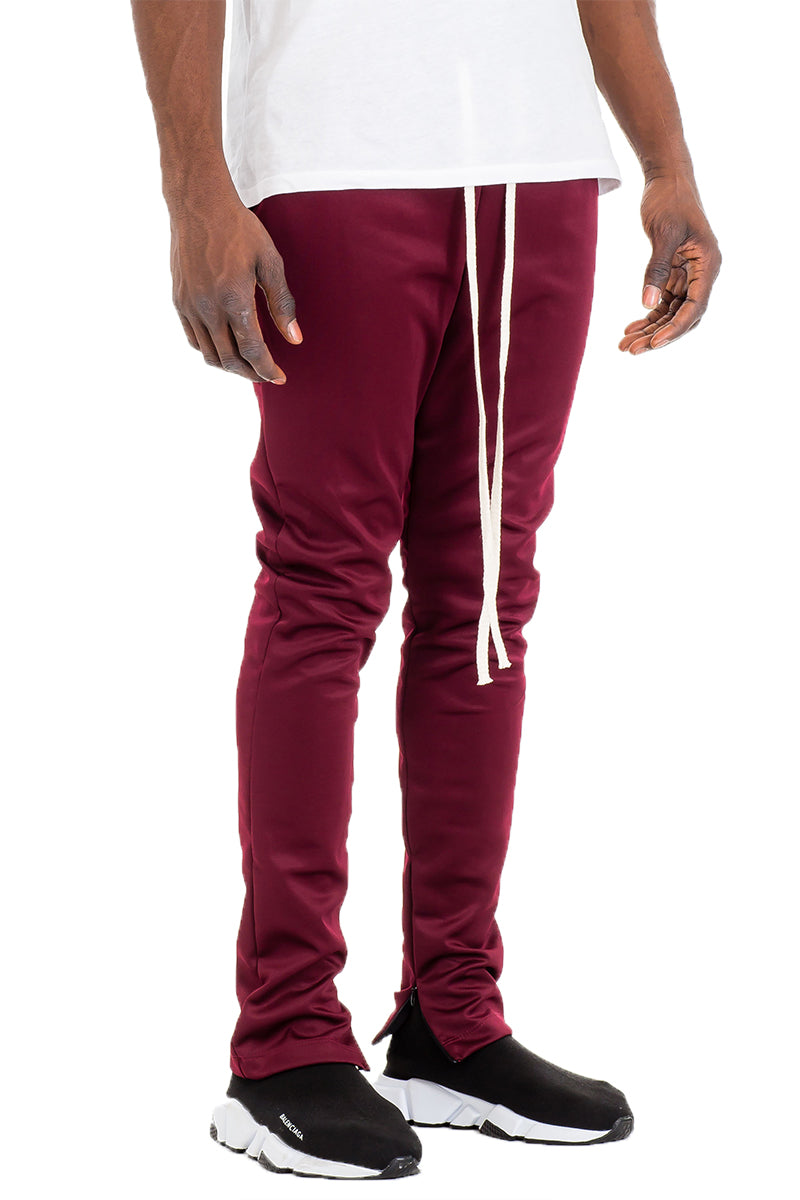 SIMPLE TRACK PANTS- BURGUNDY