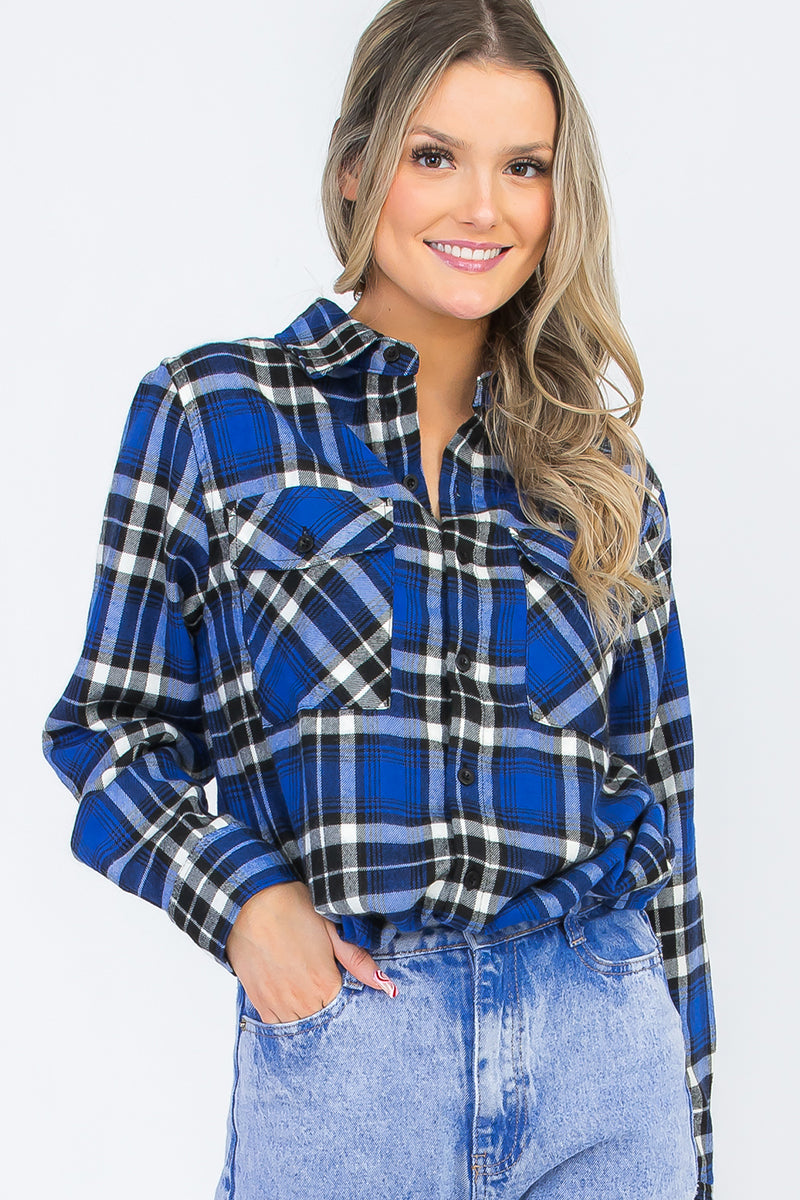 Oversize Boyfriend Plaid Checkered Flannel