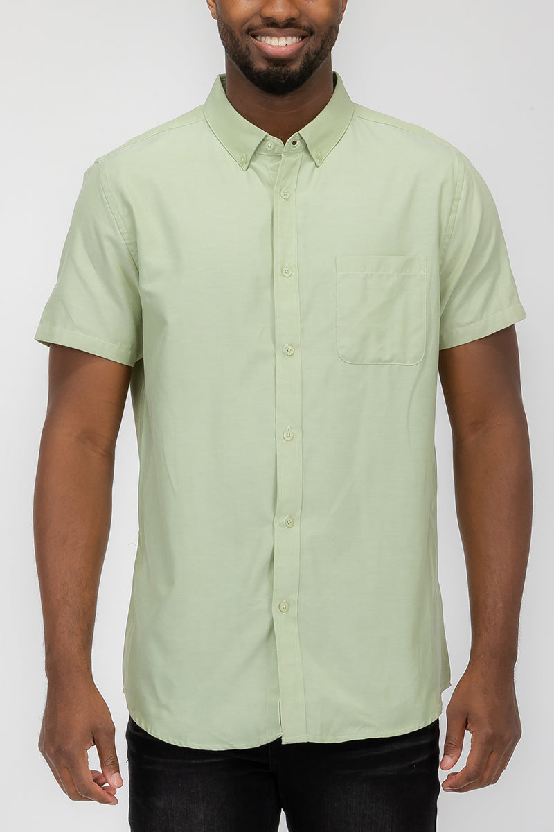 SHORT SLEEVE BUTTON DOWN SHIRT