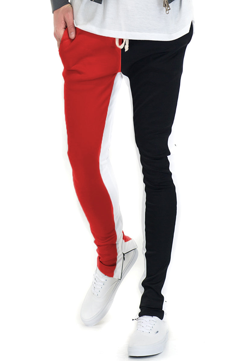 SLICE TRACK PANTS- BK/RED