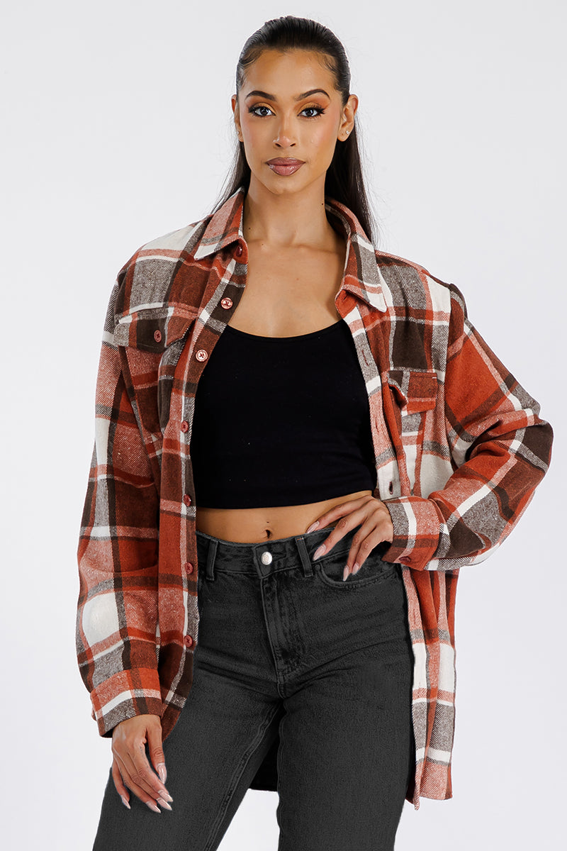 Boyfriend Oversized Soft Flannel Shacket