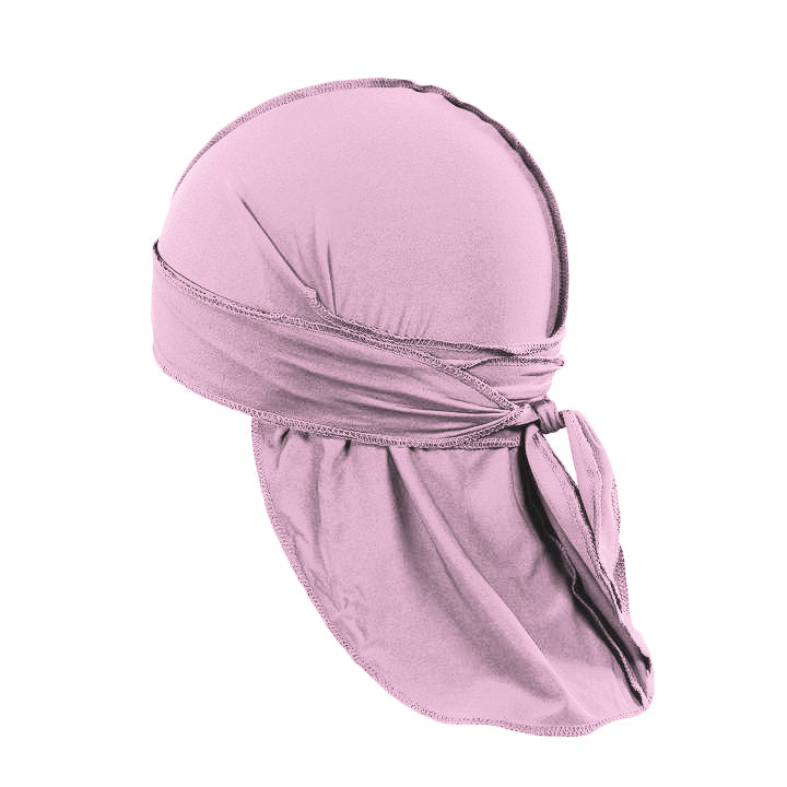 18 Pack Men's Durags Stylish Waves Doo Rag Tail and Headscarf (Pink)