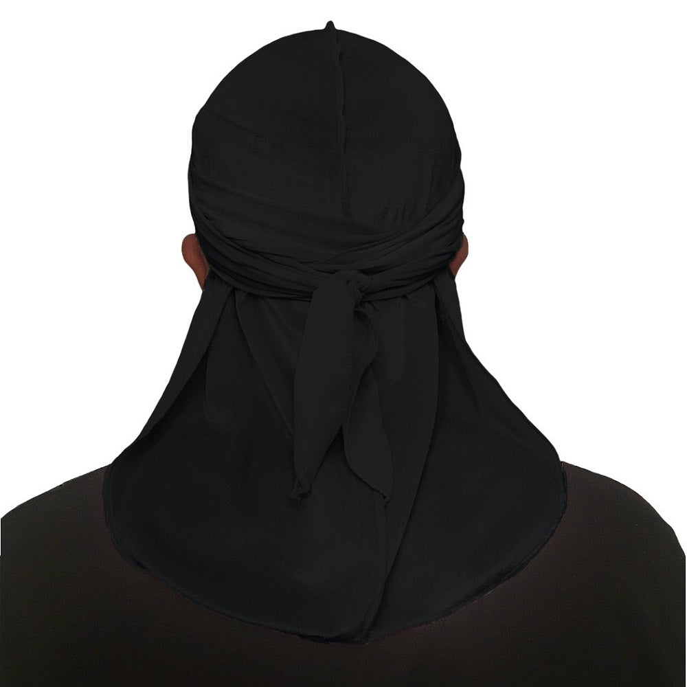 18 Pack Men's Durags Stylish Waves Doo Rag Tail and Headscarf