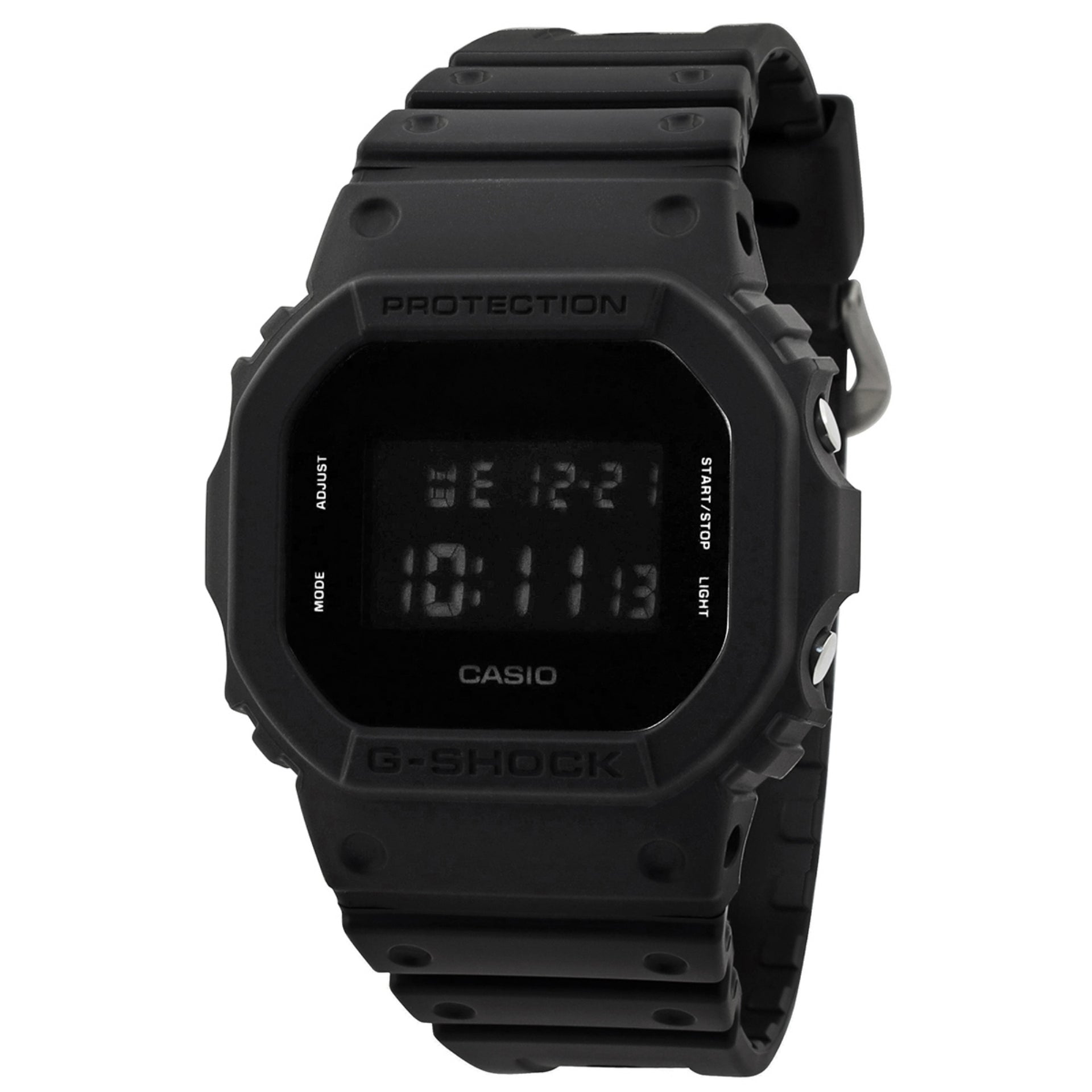 Casio G-SHOCK Men's Black Dial Digital Watch Black Resin Strap - DW-5600BB-1