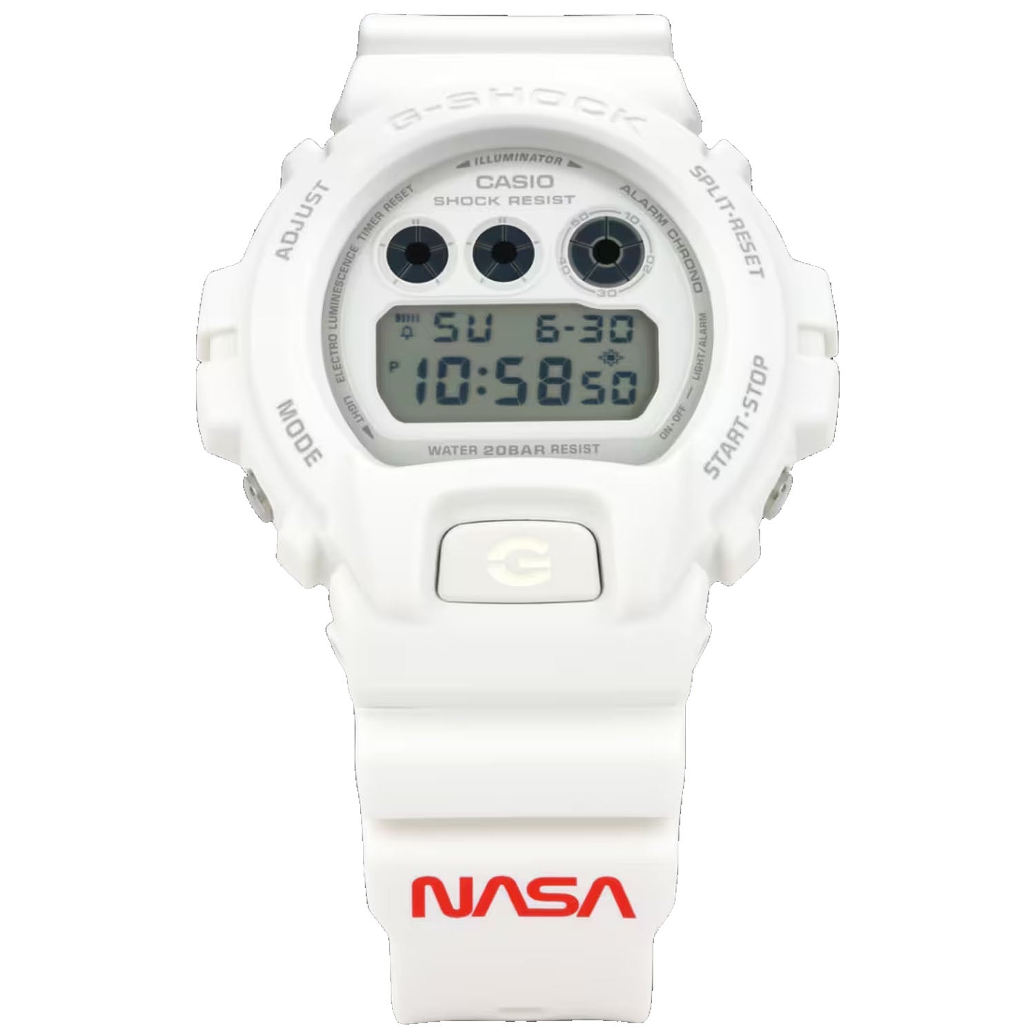 Casio Men's G-Shock 6900 Series White Dial Watch - DW-6900NASA23-7CR