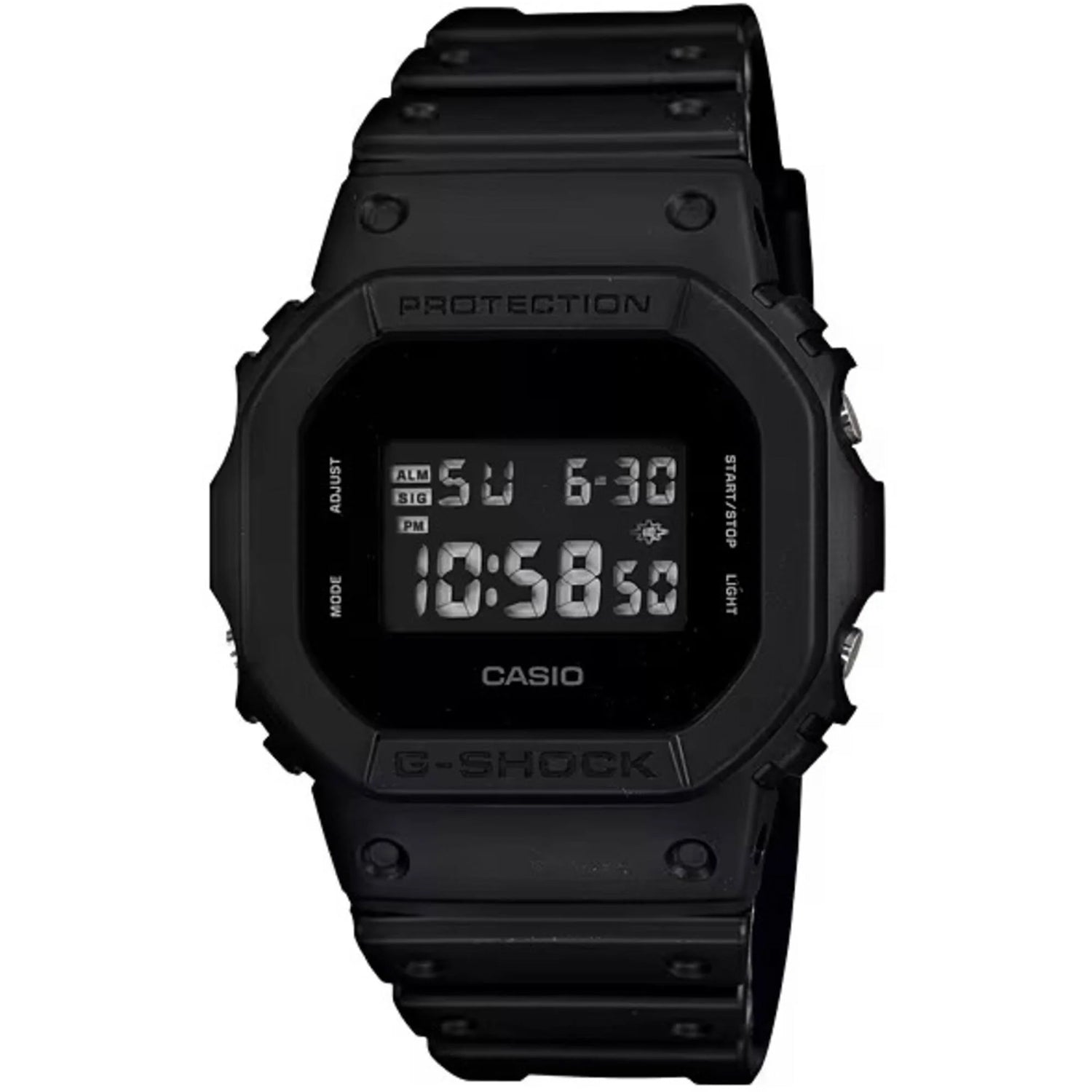 Casio Men's 5600 Series Black Dial Watch - DW5600BB-1