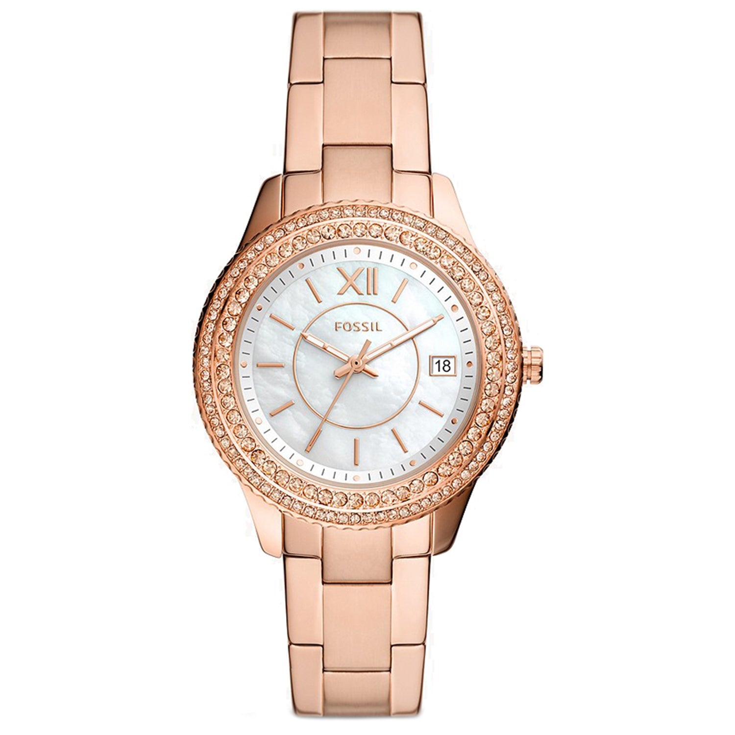 Fossil Women's Stella White Dial Watch - ES5131