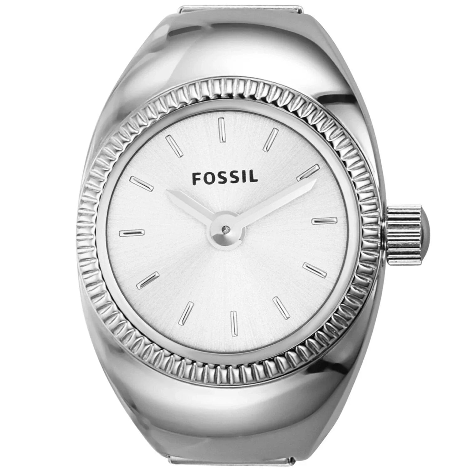 Fossil Women's Watch Ring Silver Dial Watch - ES5245