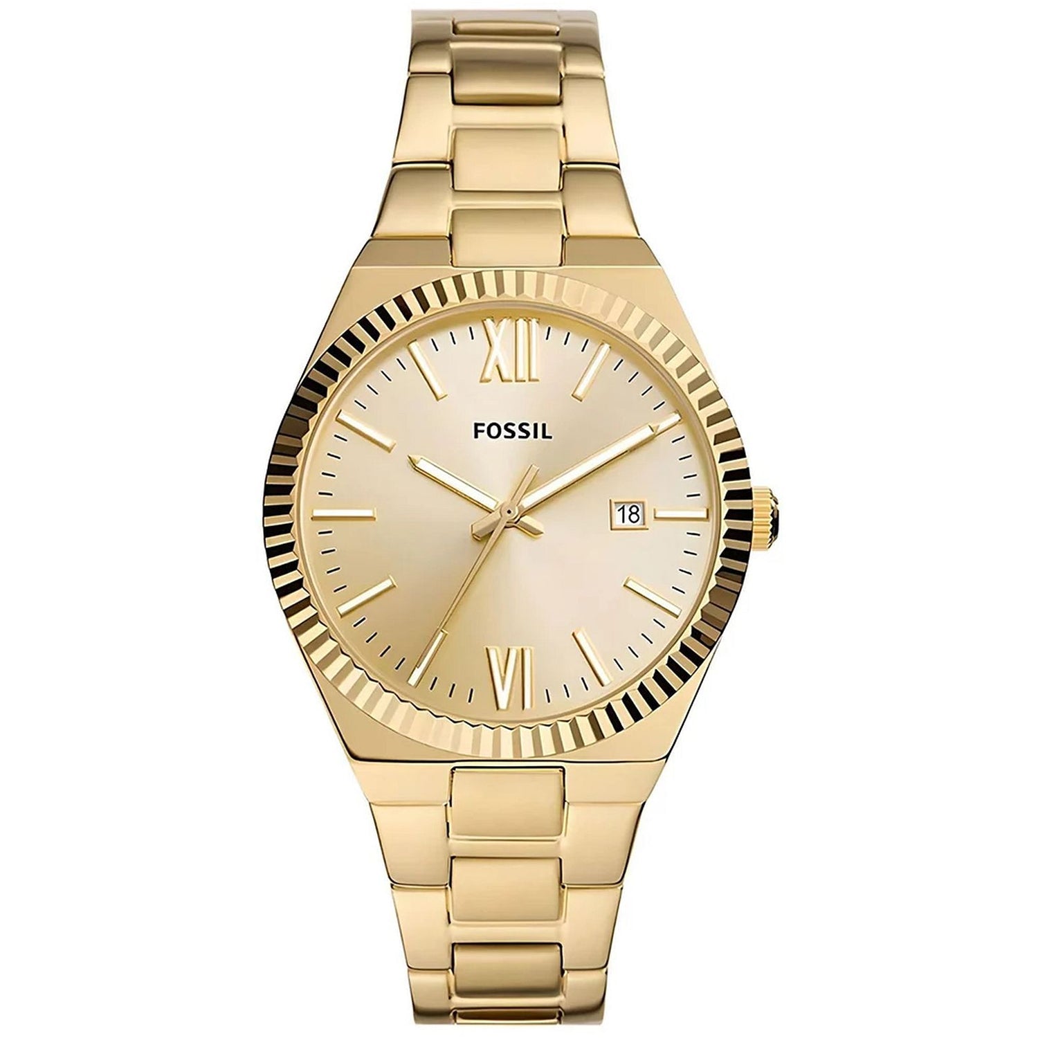 Fossil Women's Scarlette Gold Dial Watch - ES5299