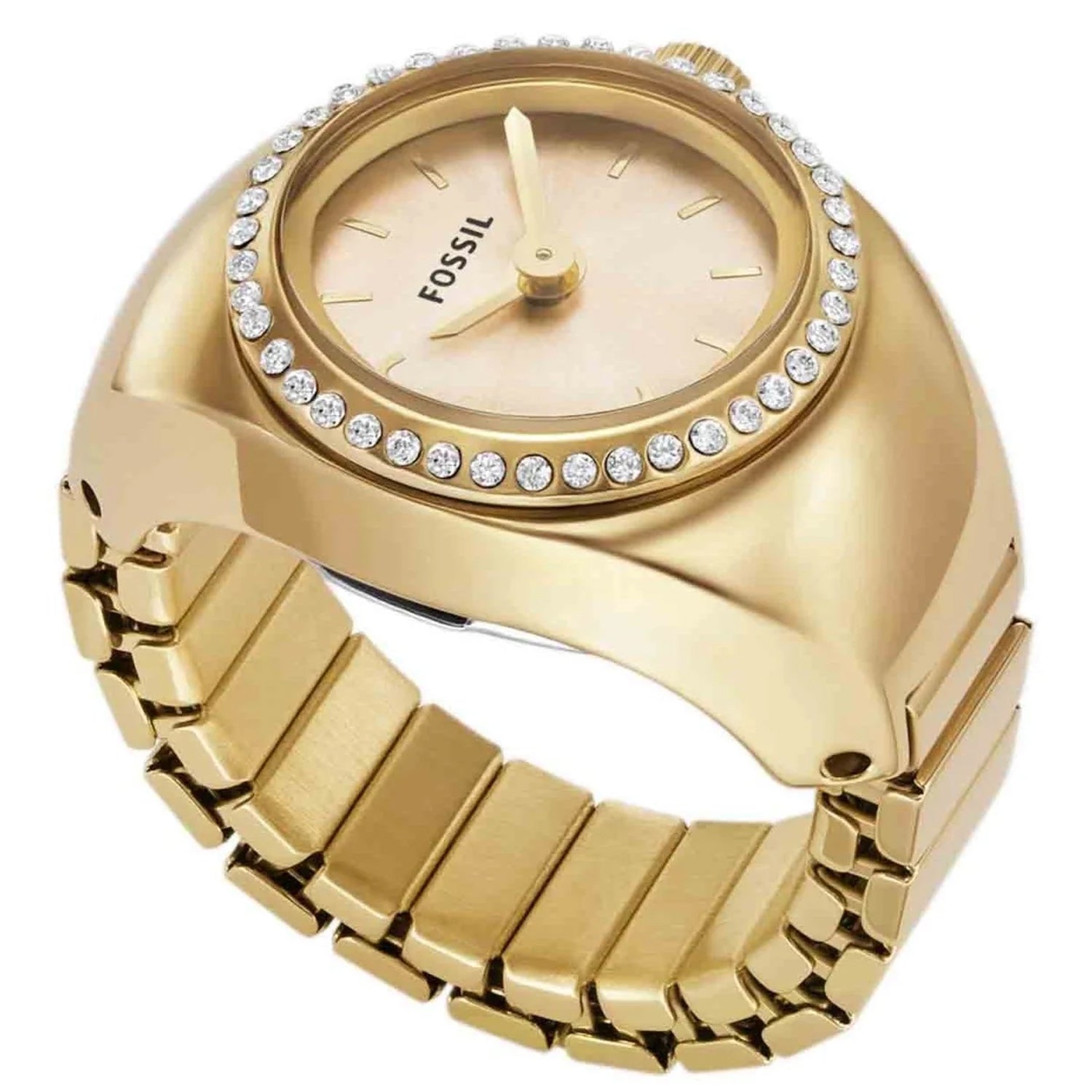 Fossil Women's Watch Ring Gold Dial Watch - ES5319