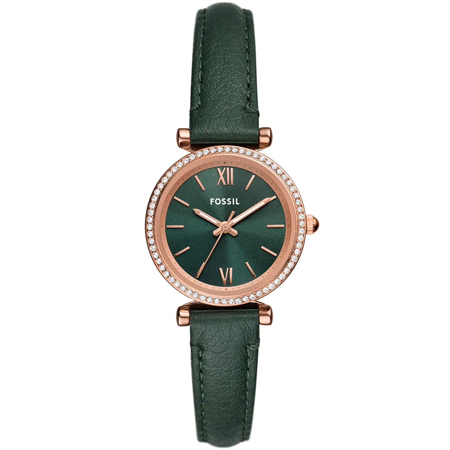 Fossil Women's Carlie Green Dial Watch - ES5370