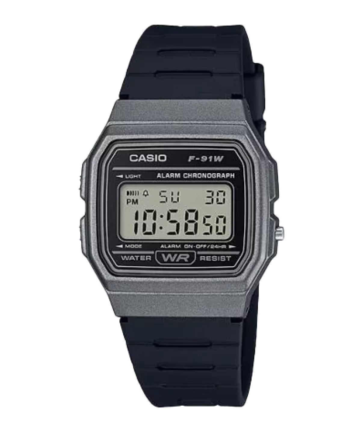 Casio Men's Classic Digital Watch with Black Band - F-91WM-1BCF