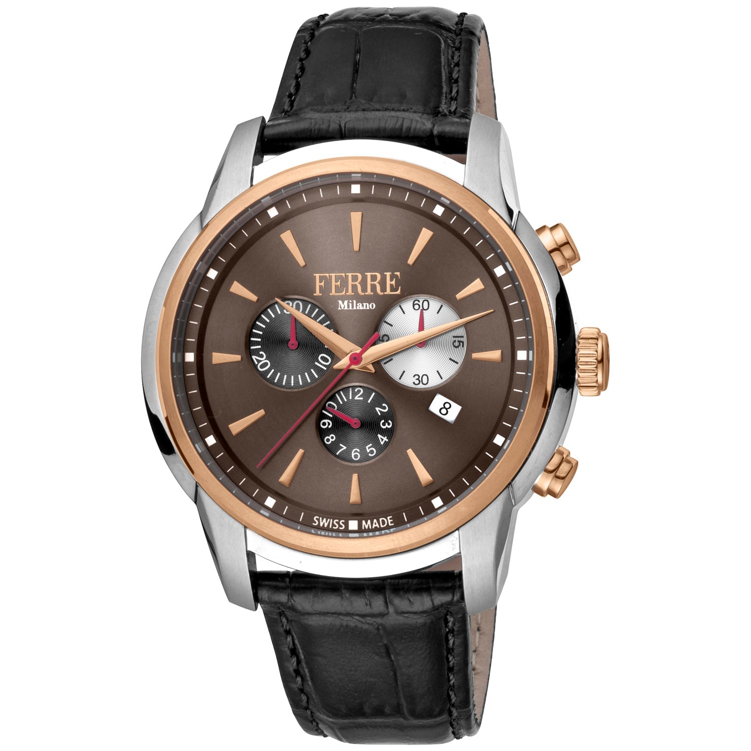 Ferre Milano Men's Classic Brown Dial Watch - FM1G131L0041