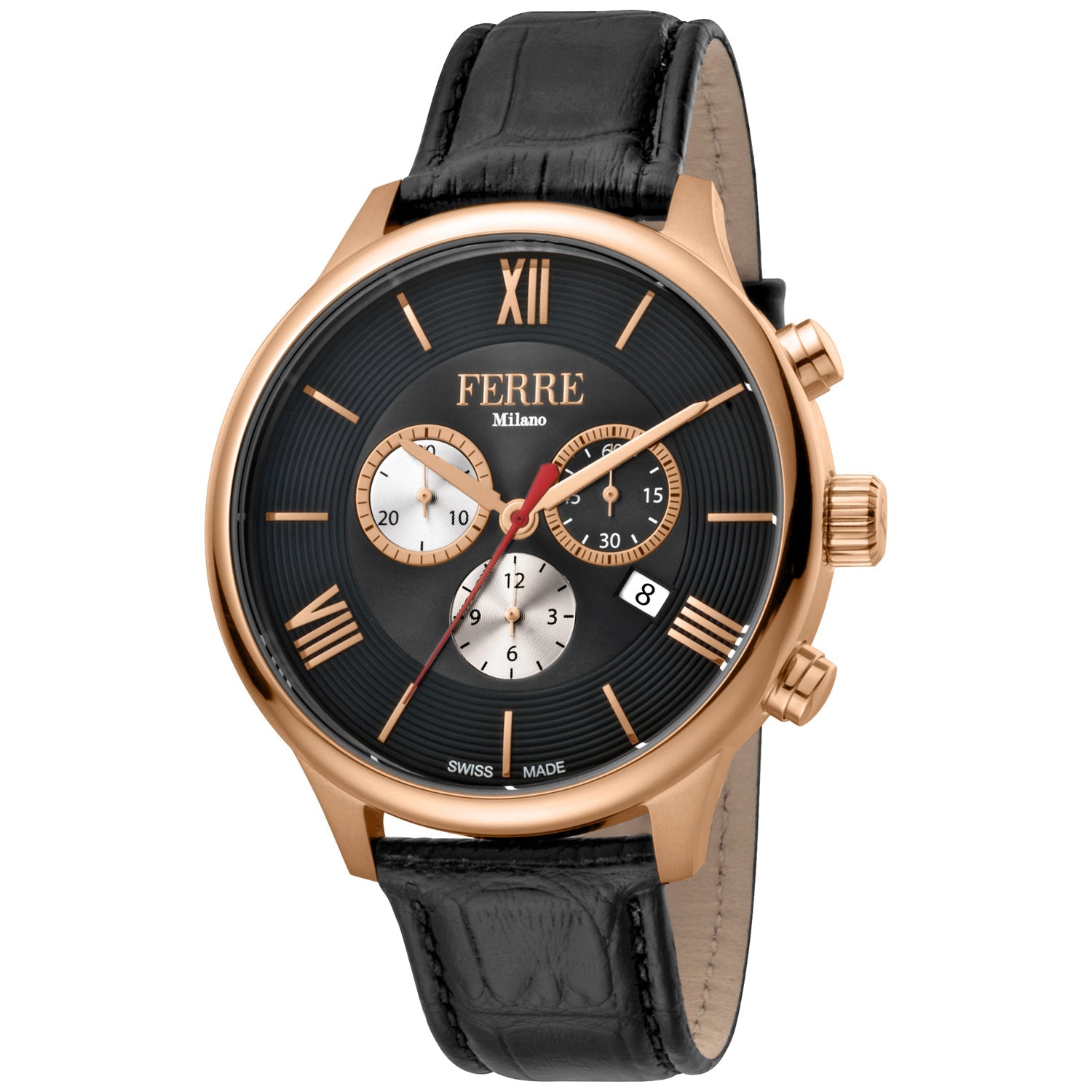 Ferre Milano Men's Classic Black Dial Watch - FM1G144L0031