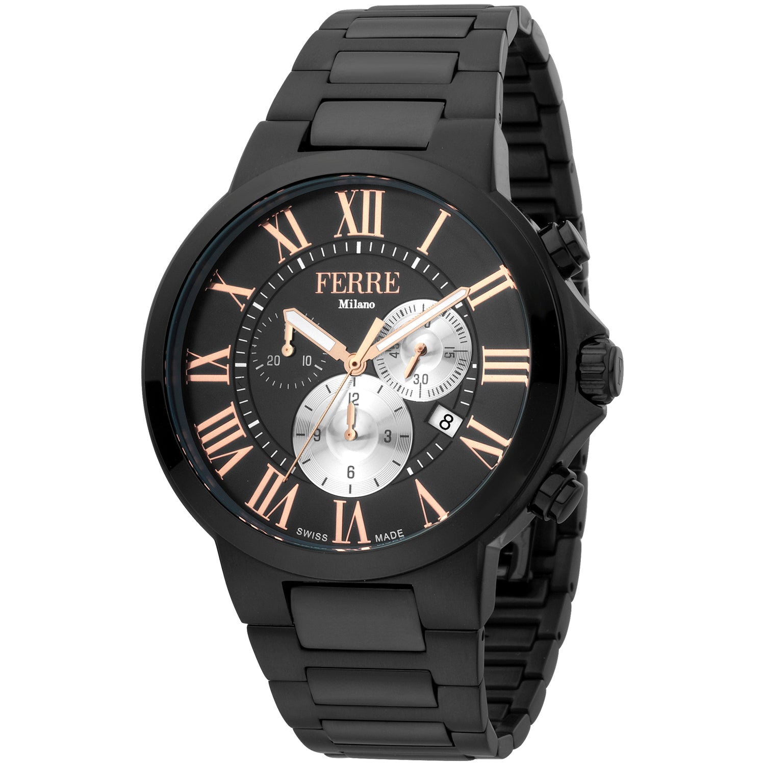 Ferre Milano Men's Classic Black Dial Watch - FM1G177M0071