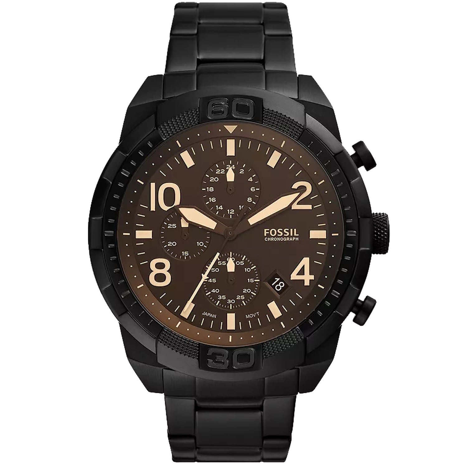 Fossil Men's Bronson Brown Dial Watch - FS5876