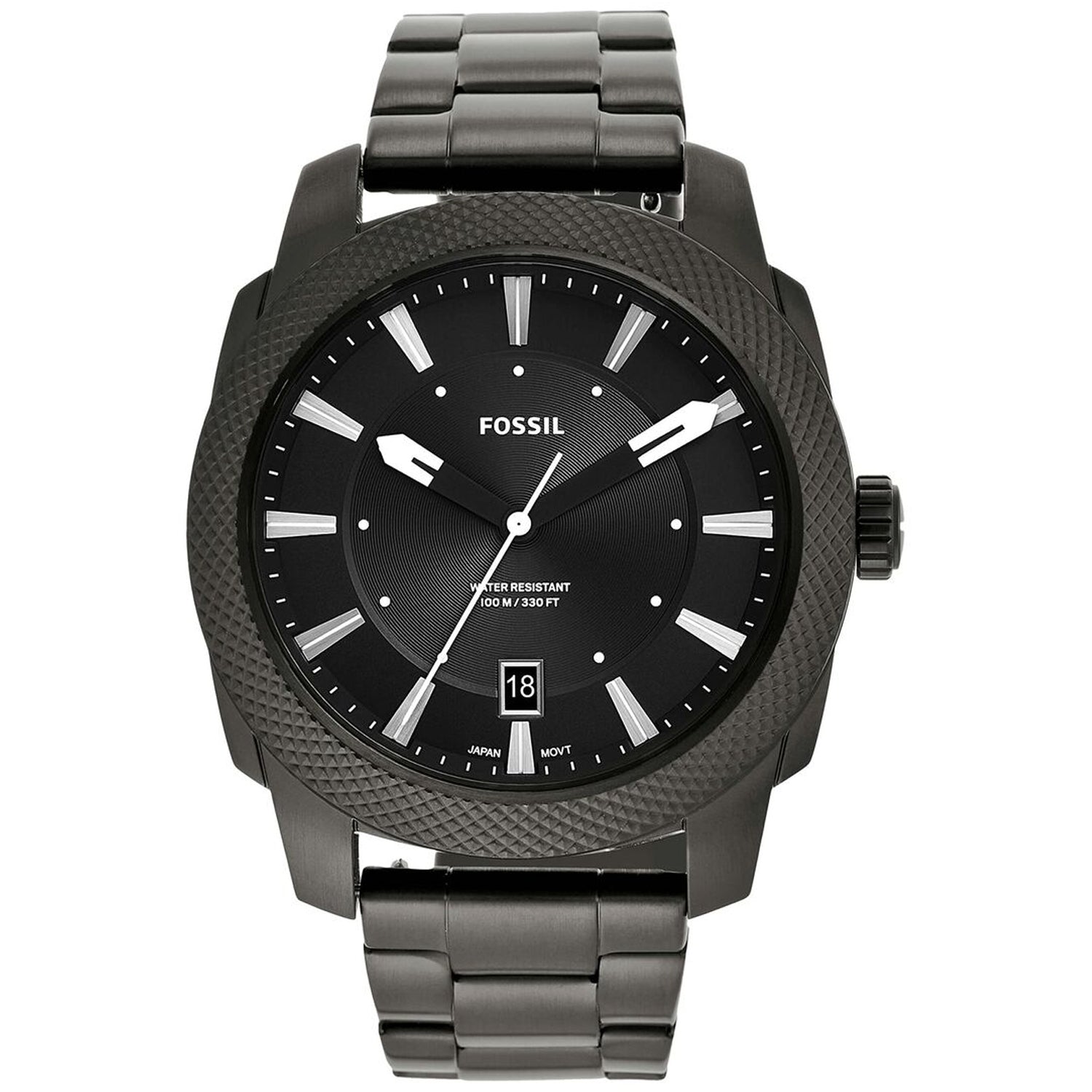 Fossil Men's Machine Black Dial Watch - FS5970