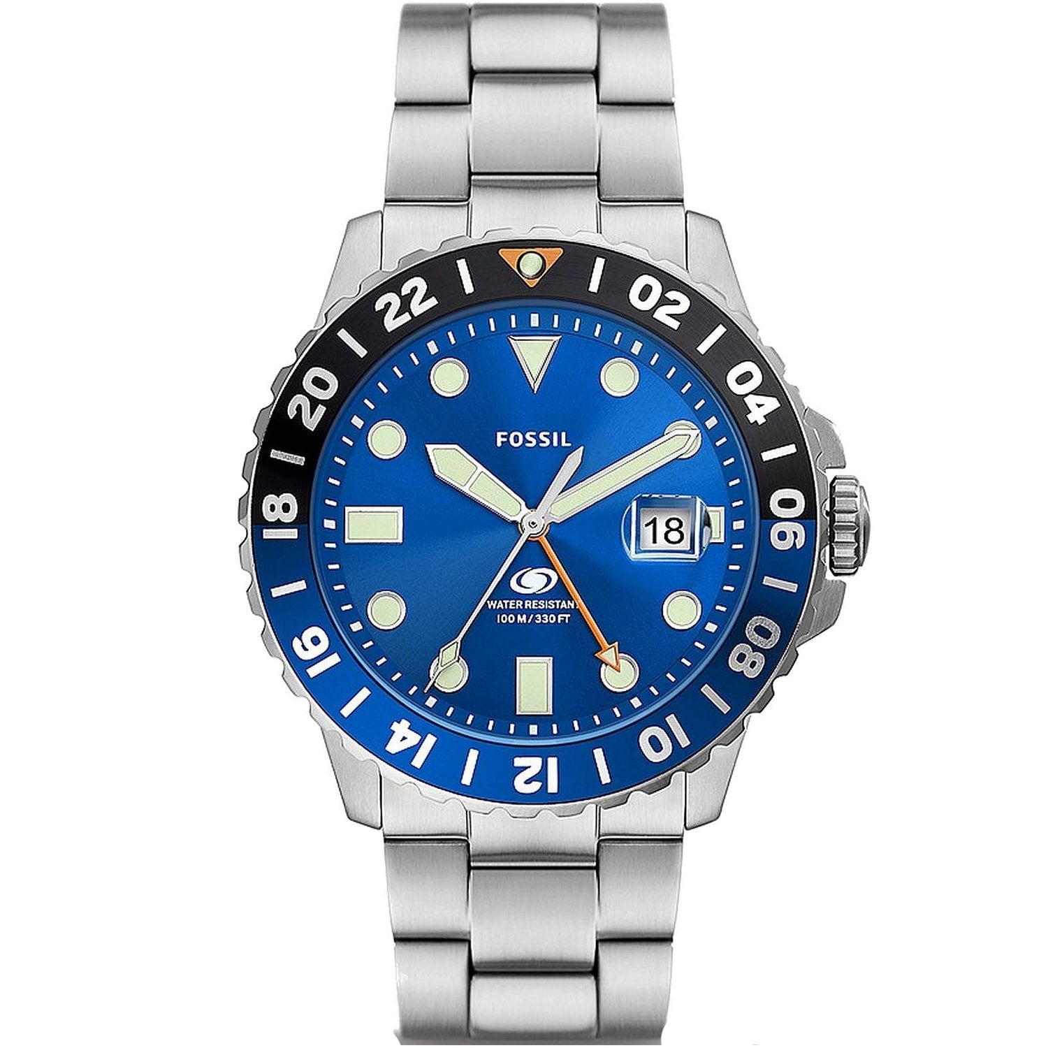 Fossil Men's Blue GMT Blue Dial Watch - FS5991