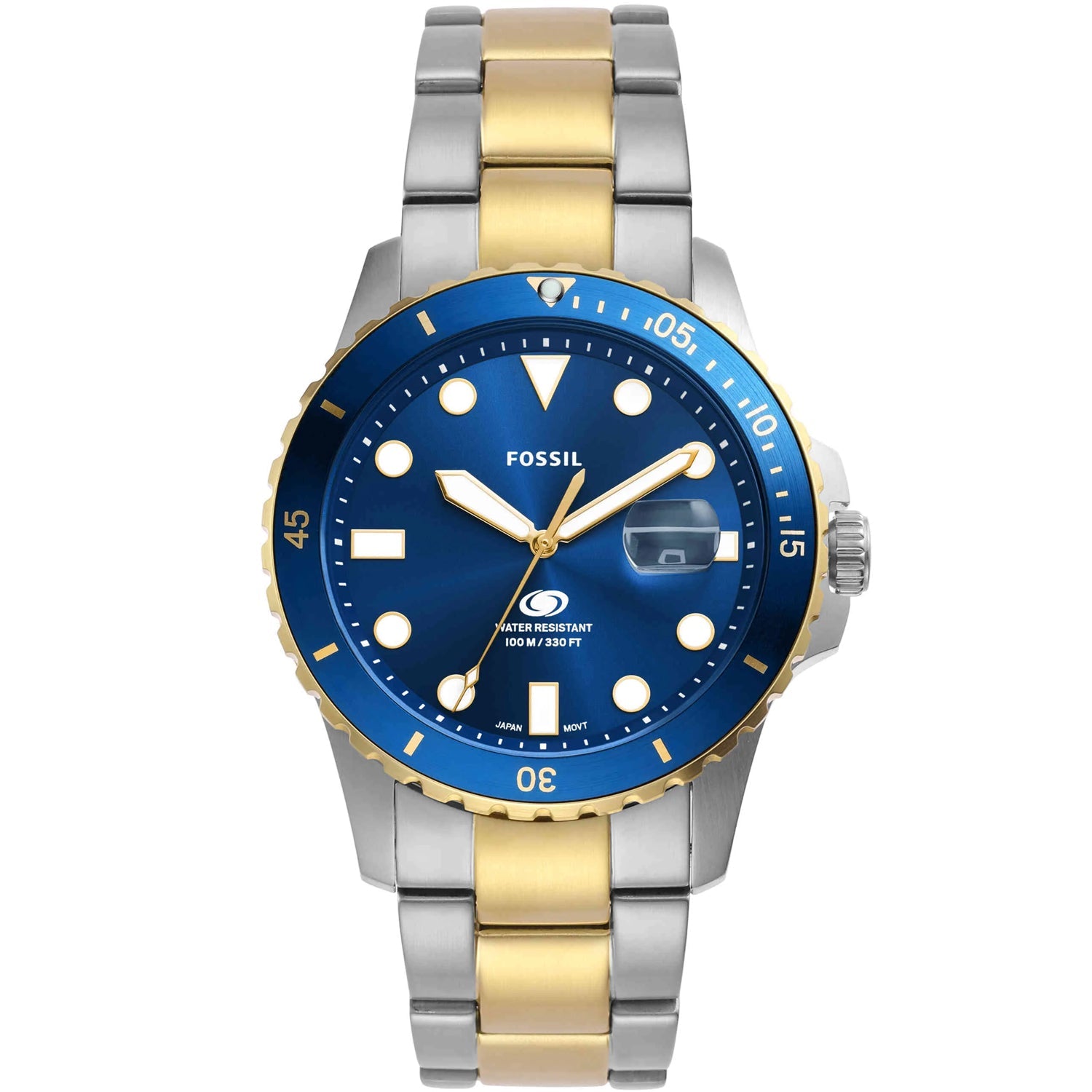 Fossil Men's Blue Dive Blue Dial Watch - FS6034