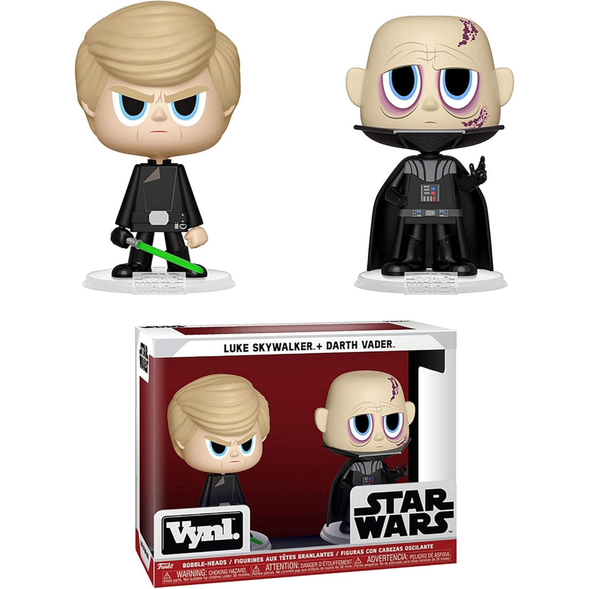Star Wars Luke Skywalker & Darth Vader Vynl Figure 2-Pack