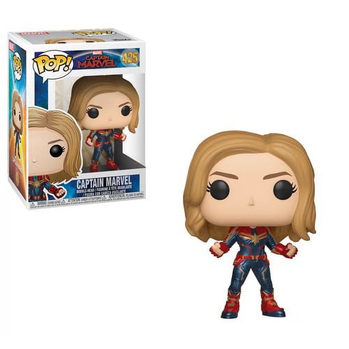 Funko Pop Captain Marvel: Carol Danvers 4-Inch Vinyl Figure #425